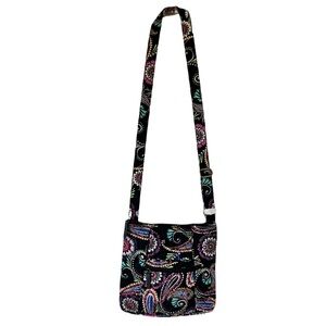 Vera Bradley Crossbody Purse, Bandanna Swirl Paisley, Adjustable Strap, Colorful